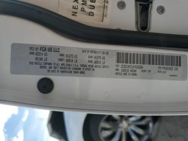 2019 CHRYSLER 300 LIMITED  