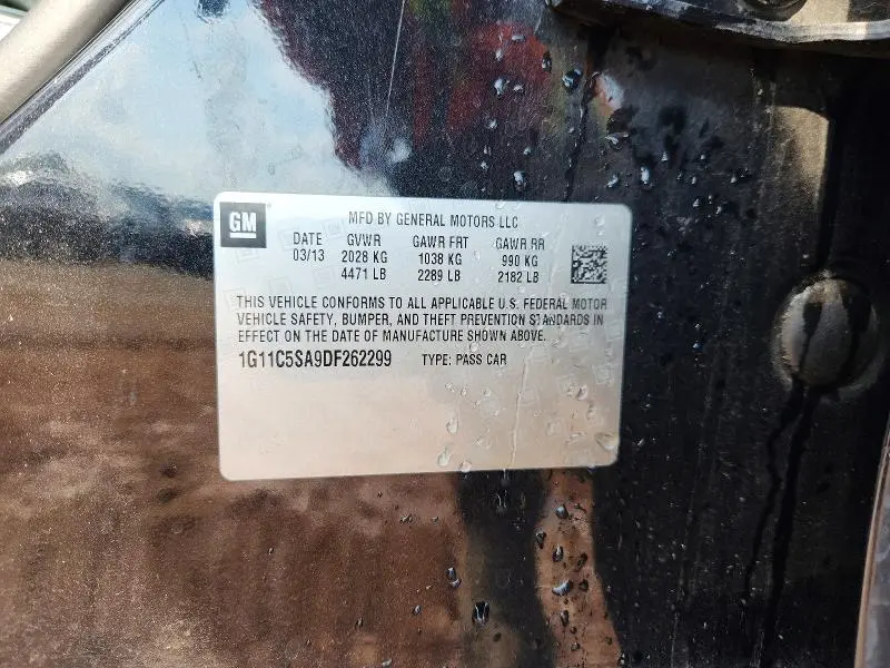 2013 CHEVROLET MALIBU 1LT  