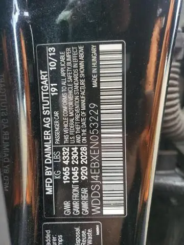 2014 MERCEDES-BENZ CLA 250  