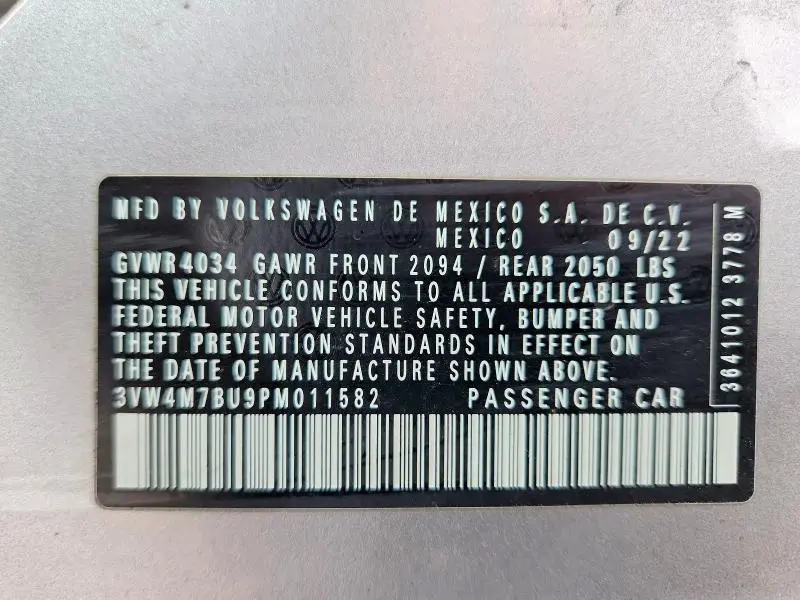2023 VOLKSWAGEN JETTA S  