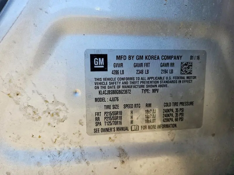 2016 BUICK ENCORE CONVENIENCE  