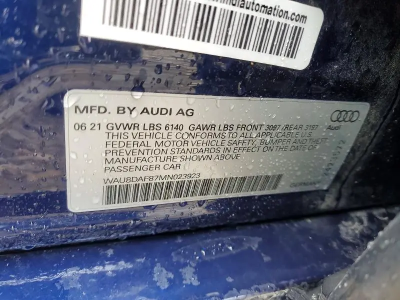 2021 AUDI A8 L  