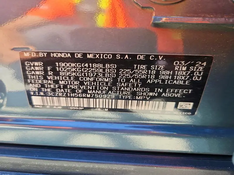 2024 HONDA HR-V SPORT  