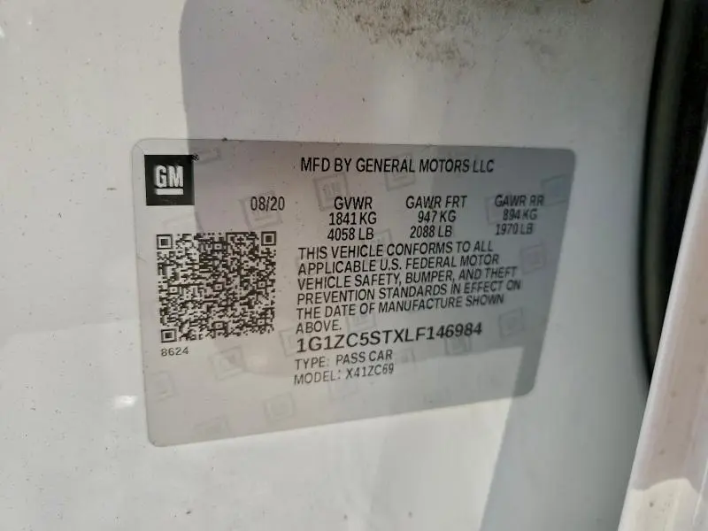 2020 CHEVROLET MALIBU LS  