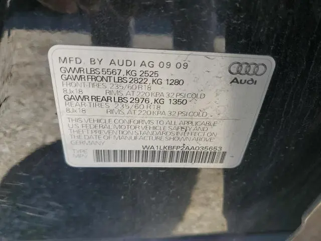 2010 AUDI Q5 PREMIUM PLUS  