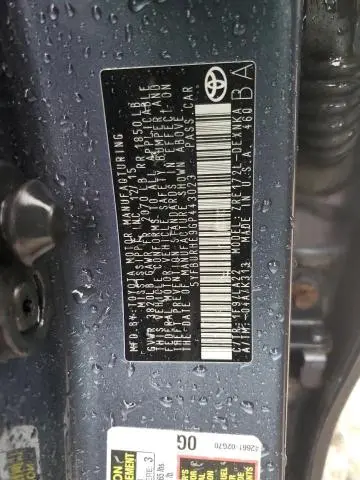 2016 TOYOTA COROLLA L
