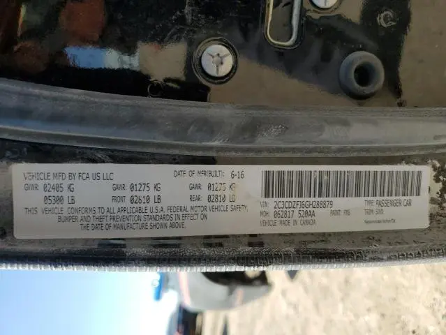 2016 DODGE CHALLENGER R/T SCAT PACK  