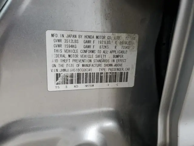 2011 HONDA FIT SPORT  