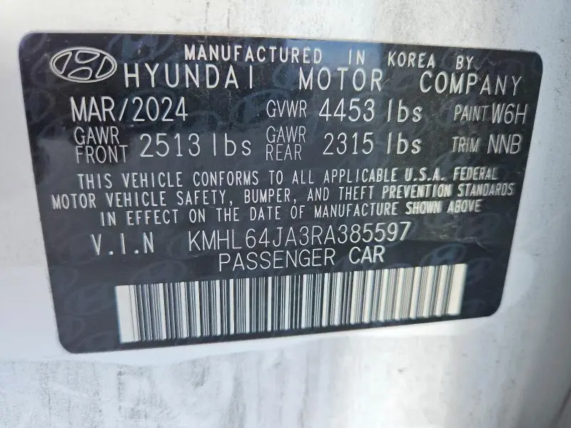 2024 HYUNDAI SONATA SEL  