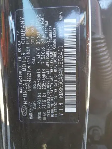 2022 HYUNDAI KONA LIMITED  