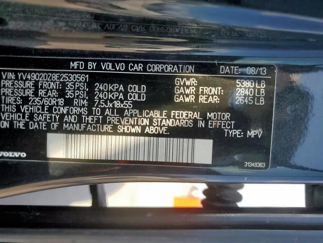 2014 VOLVO XC60 T6  