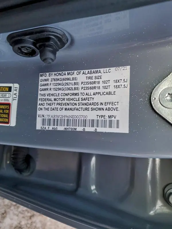 2022 HONDA CR-V TOURING  