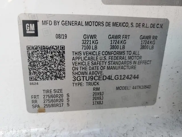 2020 GMC SIERRA K1500 ELEVATION  