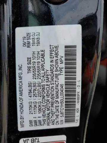 2020 ACURA RDX TECHNOLOGY  
