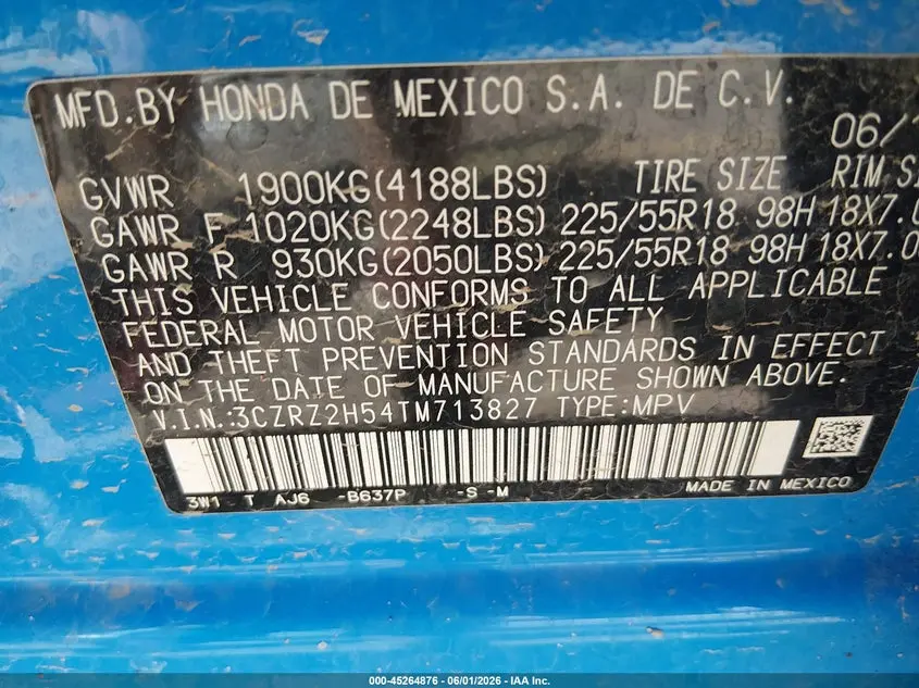 2026 HONDA HR-V AWD SPORT