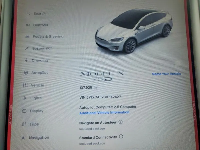 2018 TESLA MODEL X   