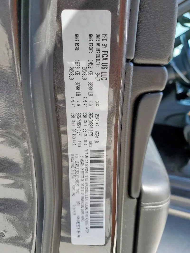 2018 JEEP GRAND CHEROKEE LIMITED  