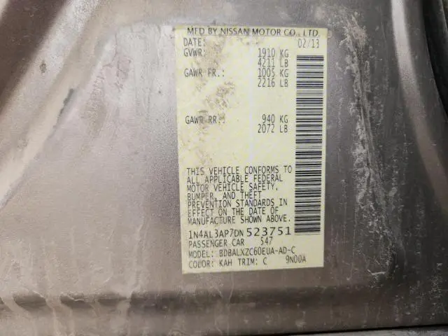 2013 NISSAN ALTIMA 2.5  