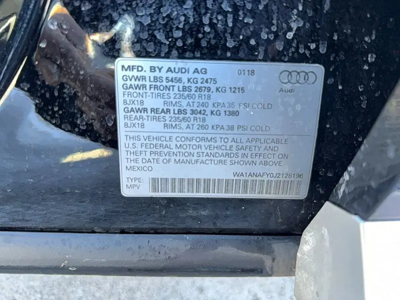 2018 AUDI Q5 PREMIUM  