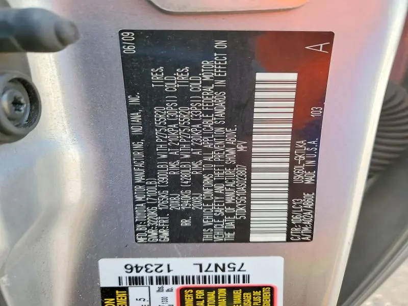 2010 TOYOTA SEQUOIA LIMITED  