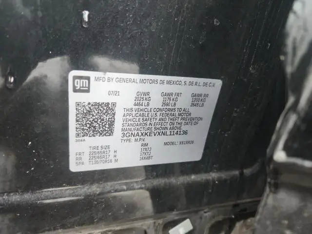 2022 CHEVROLET EQUINOX LT  