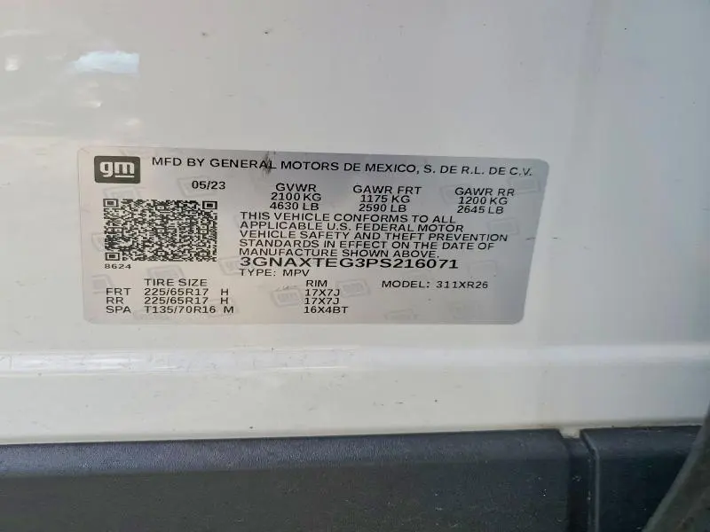 2023 CHEVROLET EQUINOX LT  