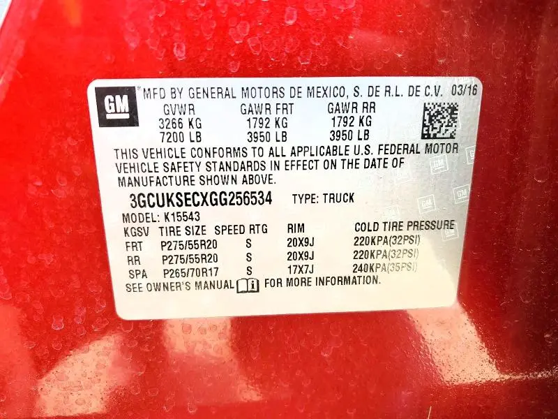 2016 CHEVROLET SILVERADO K1500 LTZ  