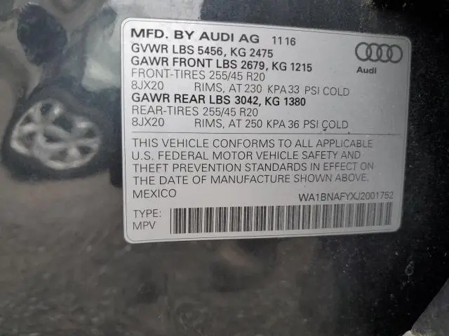 2018 AUDI Q5 PREMIUM PLUS  