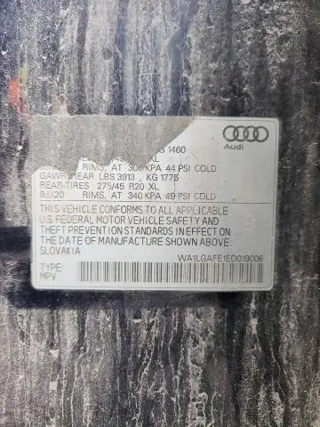 2014 AUDI Q7 PREMIUM PLUS  