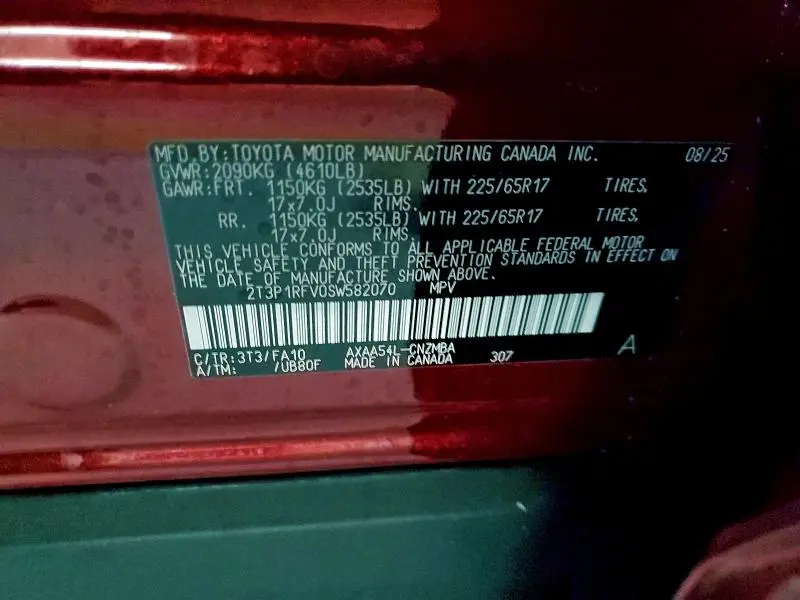 2025 TOYOTA RAV4 XLE  