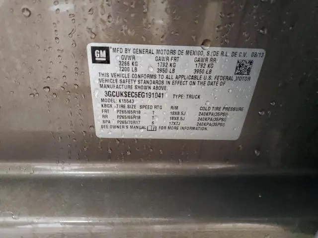 2014 CHEVROLET SILVERADO K1500 LTZ  