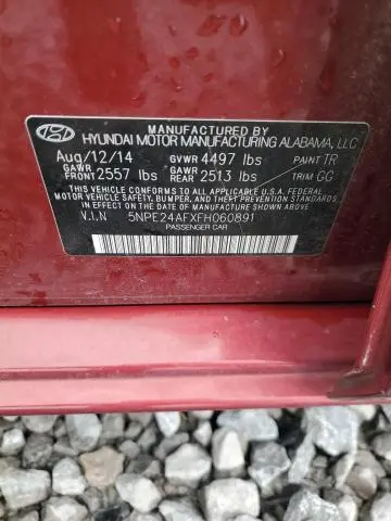 2015 HYUNDAI SONATA SE  