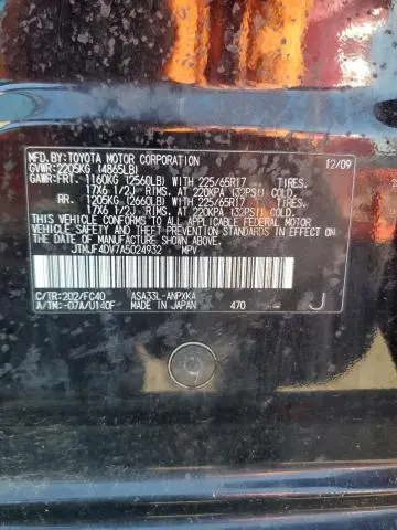 2010 TOYOTA RAV4   