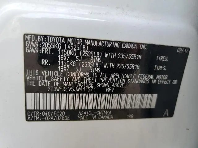 2018 TOYOTA RAV4 ADVENTURE  