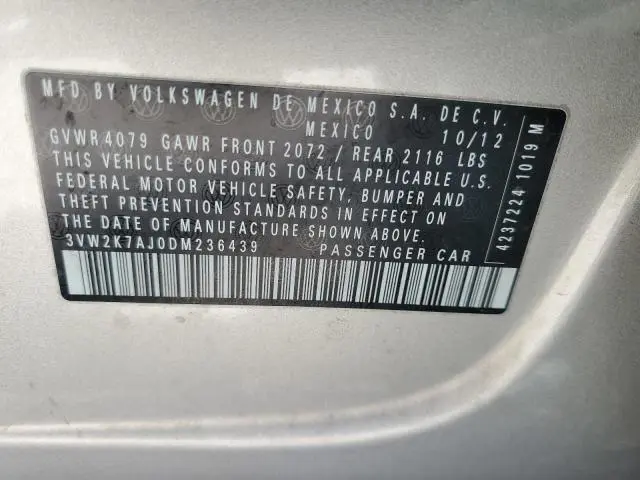 2013 VOLKSWAGEN JETTA BASE  