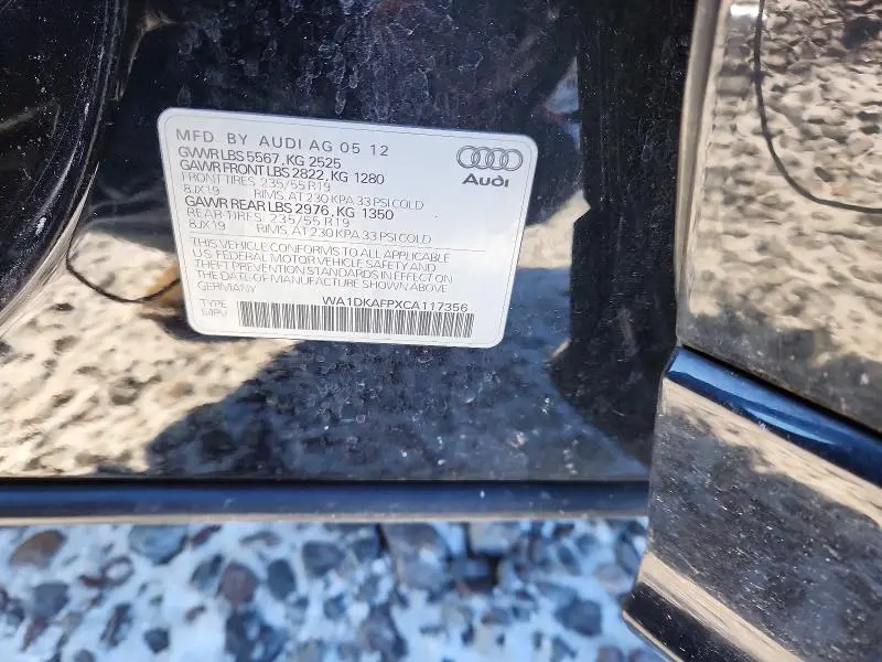 2012 AUDI Q5 PREMIUM PLUS  