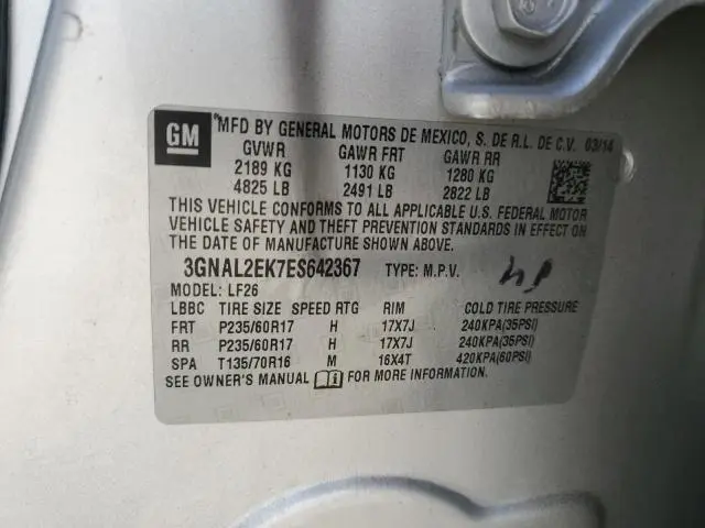 2014 CHEVROLET CAPTIVA LS  