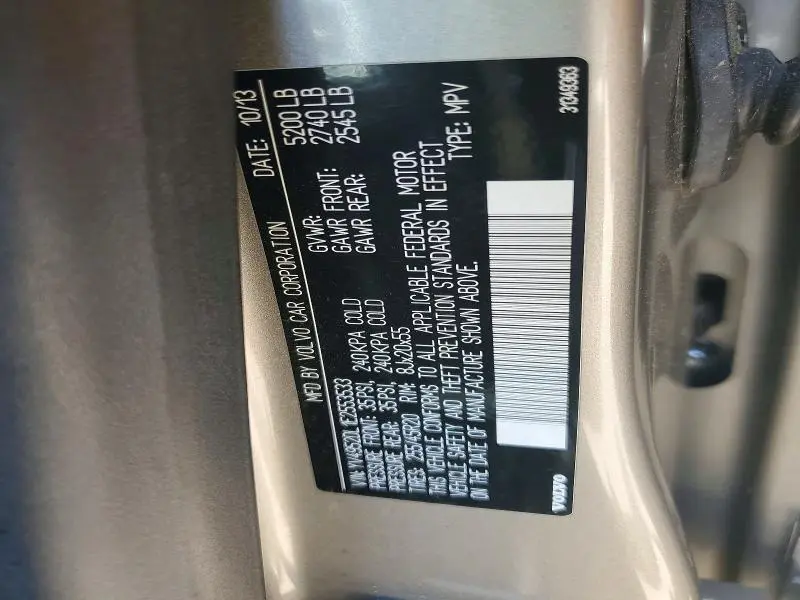 2014 VOLVO XC60 3.2  