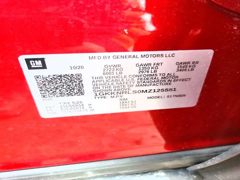 2021 GMC ACADIA SLE  