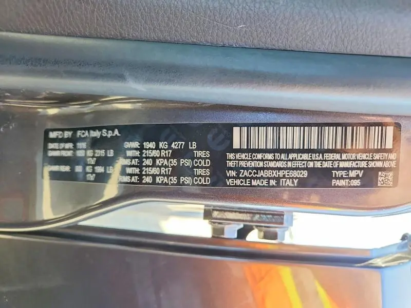 2017 JEEP RENEGADE LATITUDE  