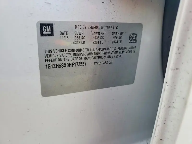 2017 CHEVROLET MALIBU PREMIER  