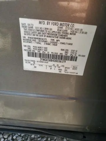 2013 FORD FLEX SE  