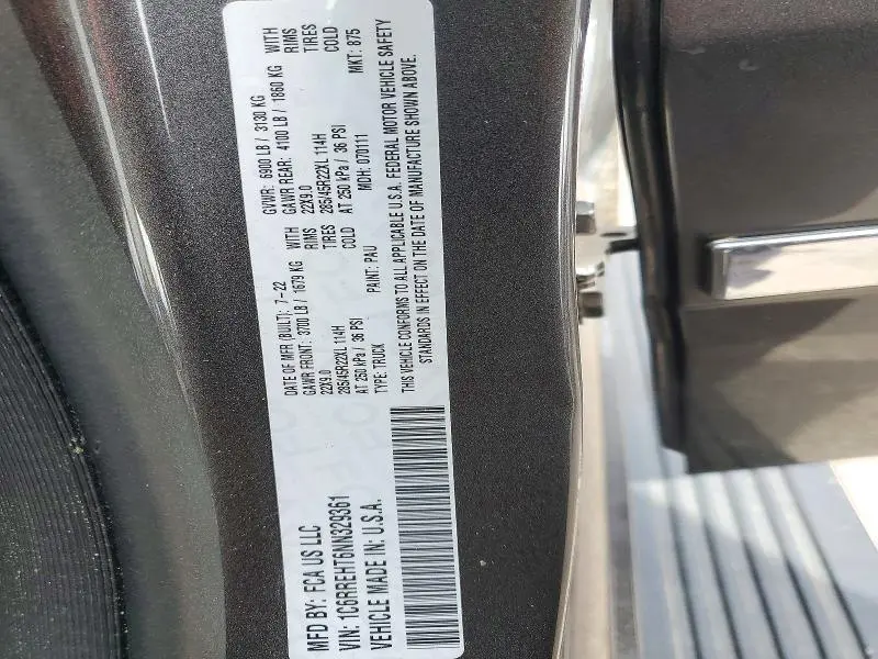 2022 RAM 1500 LIMITED  