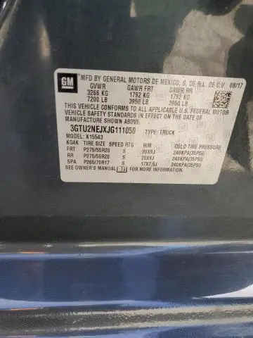 2018 GMC SIERRA K1500 SLT  