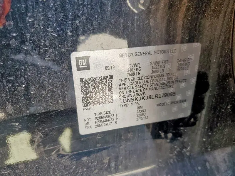 2020 CHEVROLET SUBURBAN K1500 PREMIER  