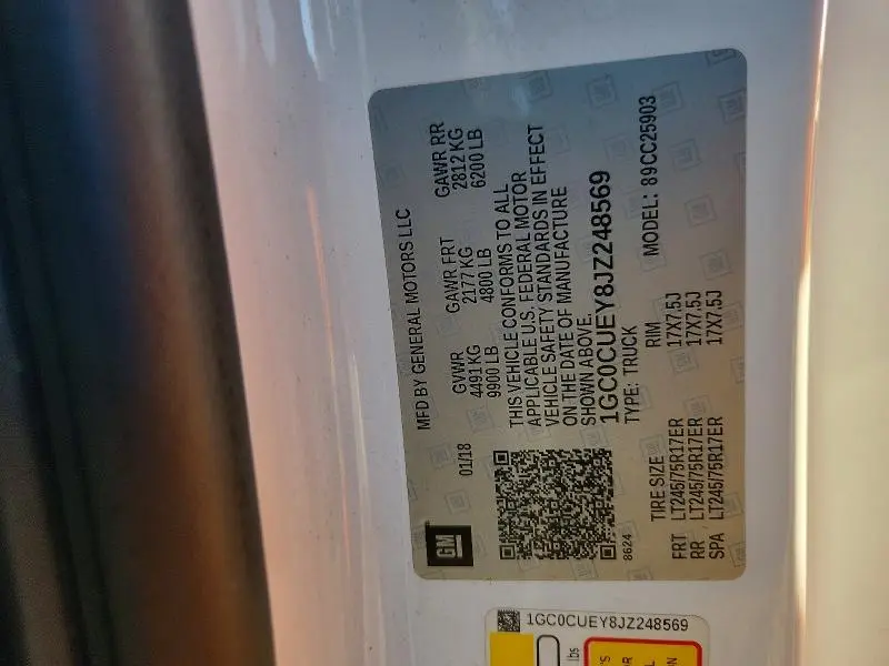 2018 CHEVROLET SILVERADO C2500 HEAVY DUTY  