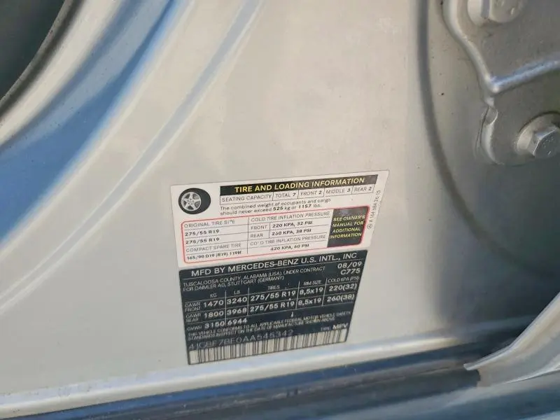 2010 MERCEDES-BENZ GL 450 4MATIC  