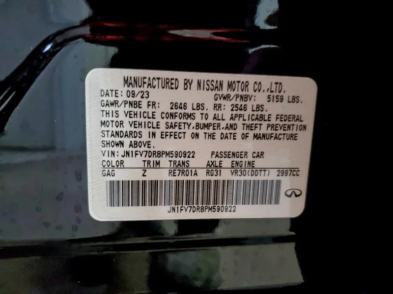 2023 INFINITI Q50 RED SPORT 400  