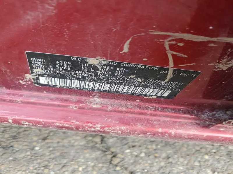 2018 SUBARU IMPREZA   