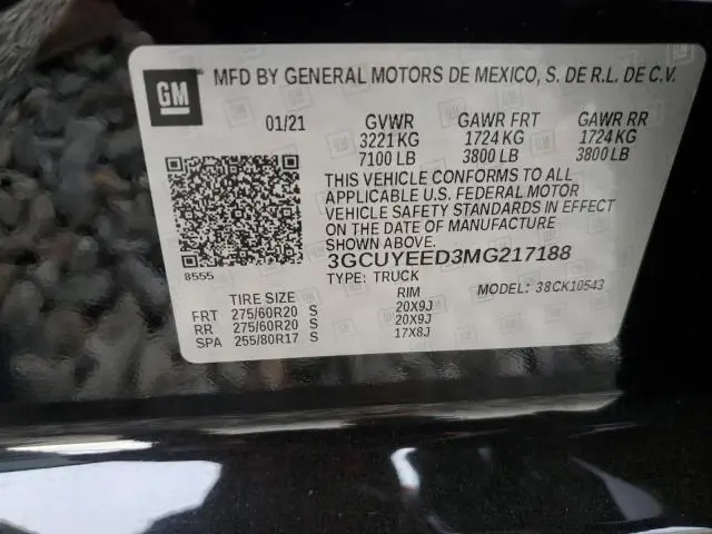 2021 CHEVROLET SILVERADO K1500 RST  